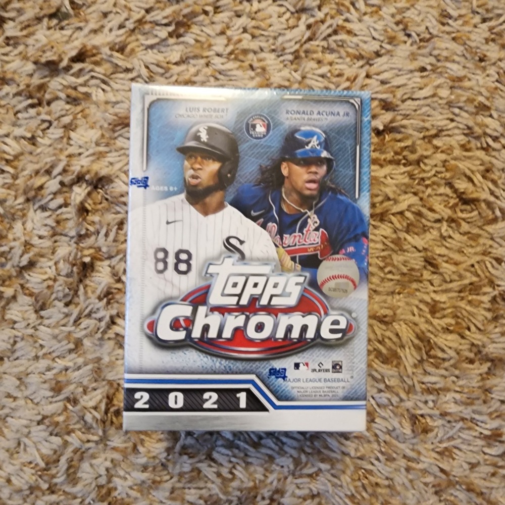 Topps Chrome Baseball Blaster Box MLB OS Blue 2021 Factory Sealed 32 Cards